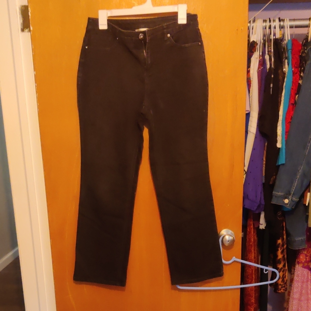 Christopher & Banks Black Straight Leg Women's Jeans